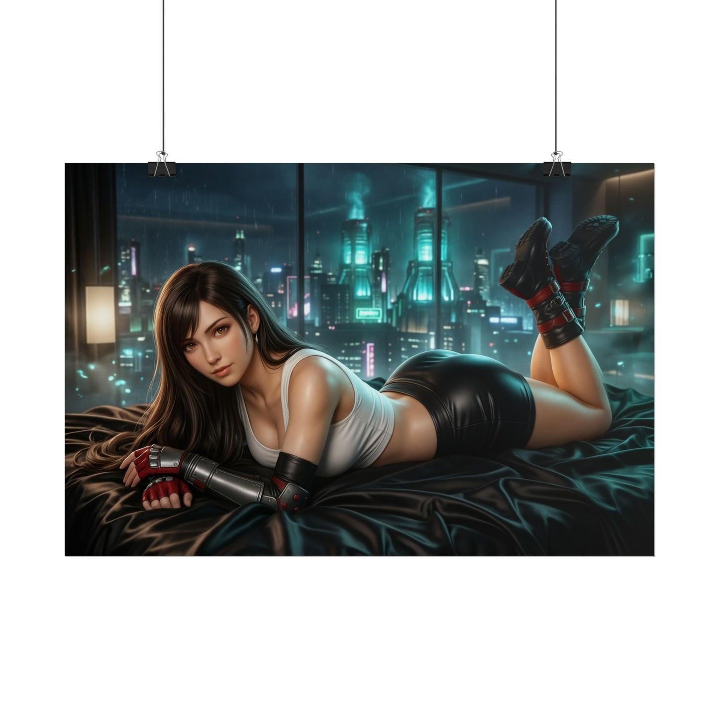 Tifa Lockhart Poster, Final Fantasy Wall Art, Gaming Print Decor