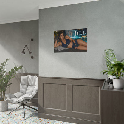 Jill Valentine Gaming Poster Wall Art Gamer Room Decor Collectible Print