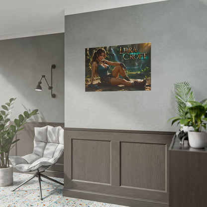 Gamer Room Poster Lara Croft Tomb Raider Wall Art Character Collectible Print