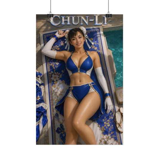 Chun Li Character Wall Art Street Fighter Gaming Poster Office Room Decor Print