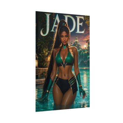 Game Room Decor Jade Mortal Kombat Wall Art Poster Collectible Character Print