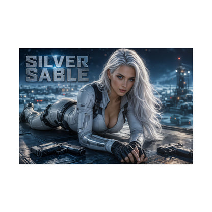 Collector Room Decor Silver Sable Comic Poster Character Wall Art Gift Print