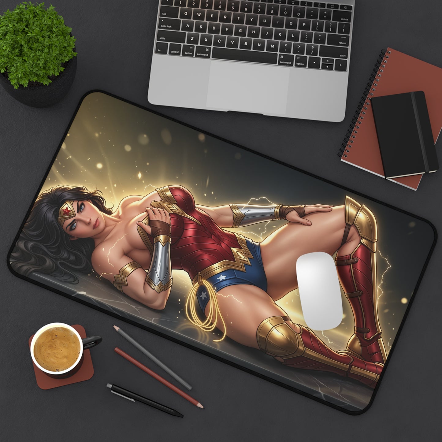 DC Comics Mouse Pad, Wonder Woman Desk Mat, Gamer Gift