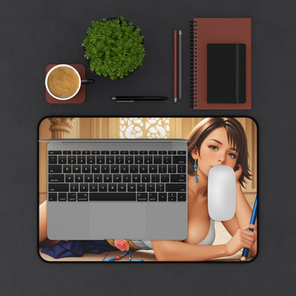 Yuna Schreibtischunterlage, Final Fantasy Heldin Mauspad, Fantasy-RPG-Gaming-Schreibtisch-Setup