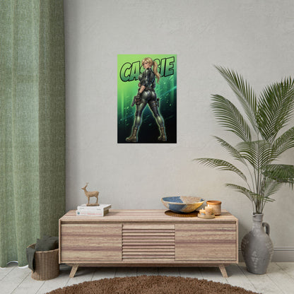 Cassie Cage Mortal Kombat Poster, Mortal Kombat Wall Art Print, Fighter Girl Decor, Gaming Room Wall Art, Gamer Gift