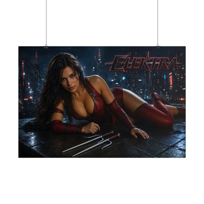 Elektra Comic Poster Character Wall Art Collector Room Decor Art Print