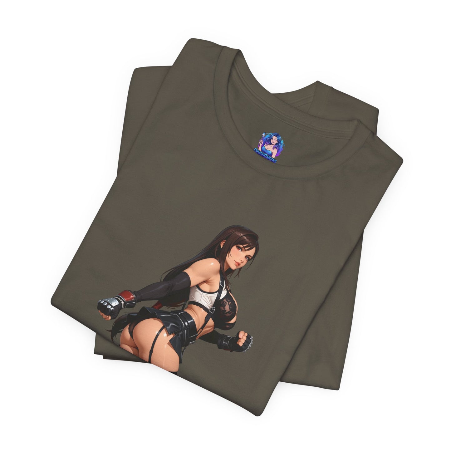 Tifa Lockhart T-Shirt | Final Fantasy VII T-Shirt für Gamer &amp; Anime-Fans | Kämpfer-Waifu-Shirt