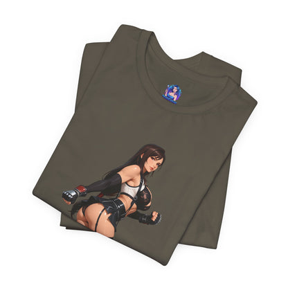 Tifa Lockhart T-Shirt | Final Fantasy VII T-Shirt für Gamer &amp; Anime-Fans | Kämpfer-Waifu-Shirt