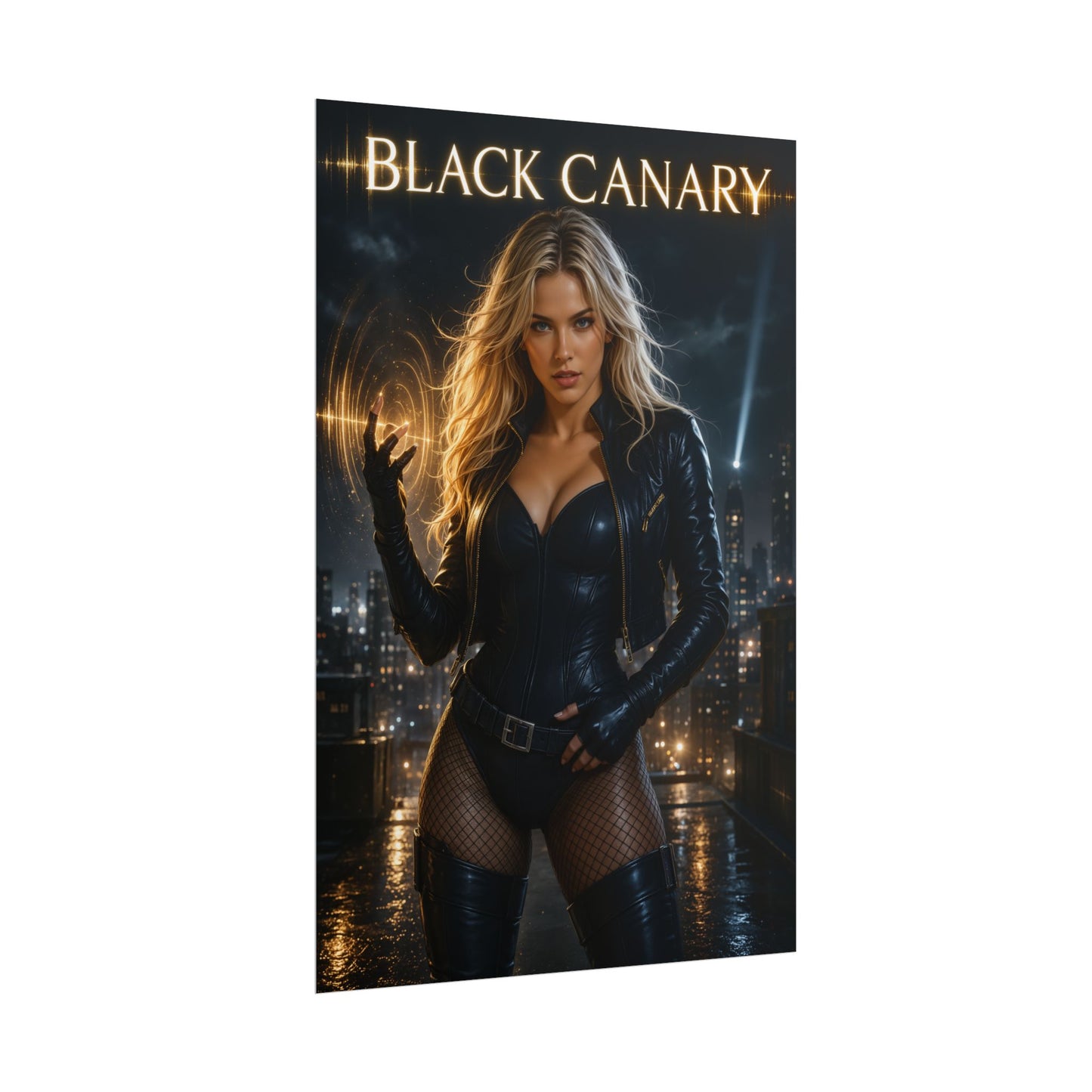 Black Canary Poster, DC Comics Wall Art, Superhero Print, Room Decor
