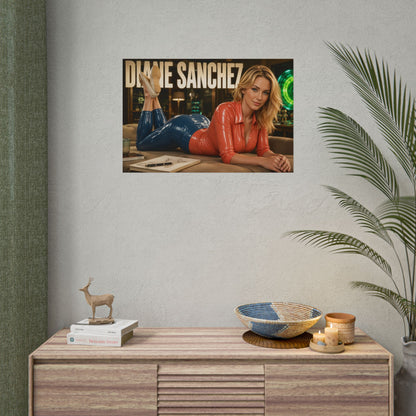 Cartoon Wall Art Diane Sanchez Rick and Morty Poster Room Decor Character Print
