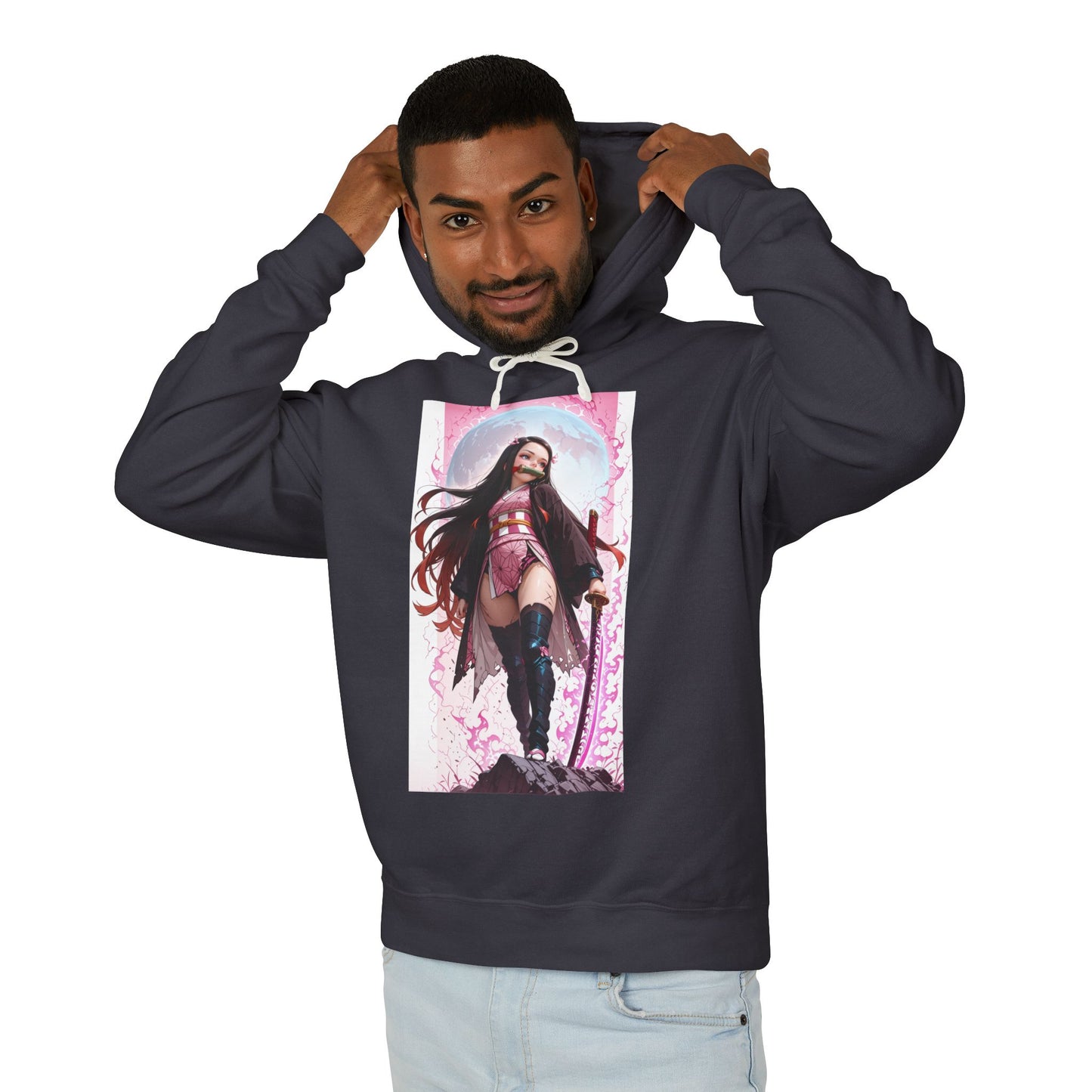 Nezuko Kamado Hoodie | Anime Demon Hoodie | Demon Slayer Warrior Pullover