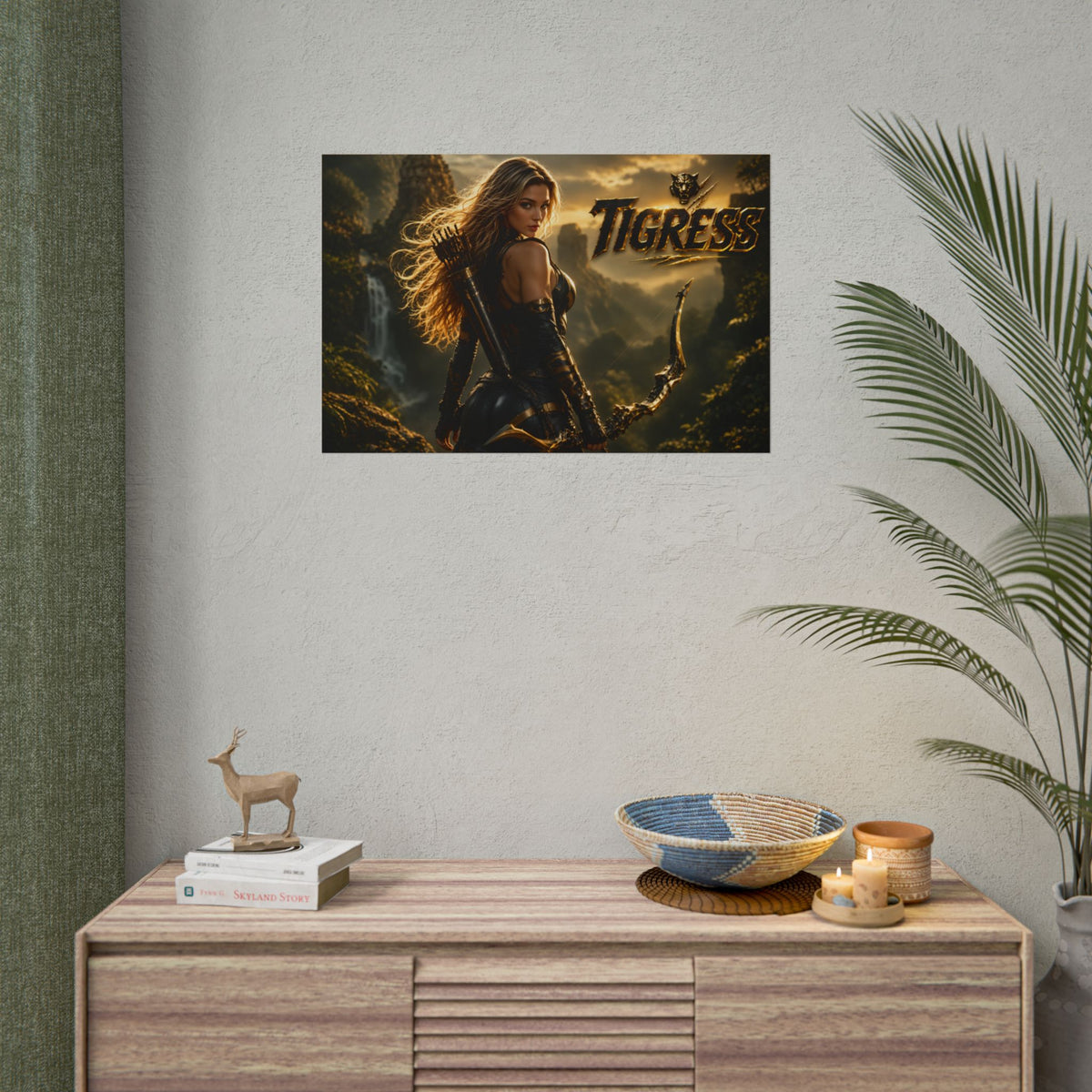 Tigress Character Poster Comic Style Wall Decor Bedroom Collector Gift