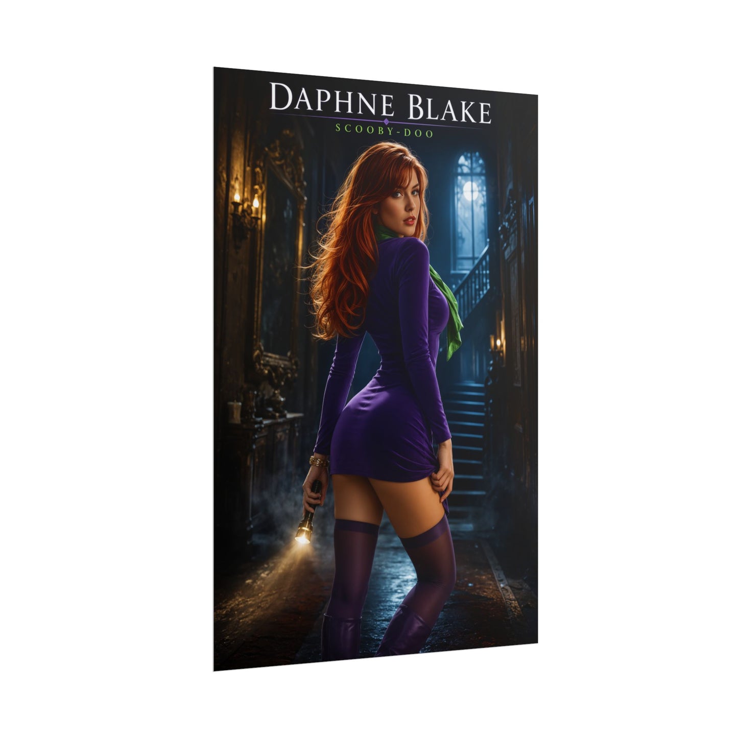 Daphne Blake Poster, Scooby Doo Wall Art, Cartoon Print, Retro Decor