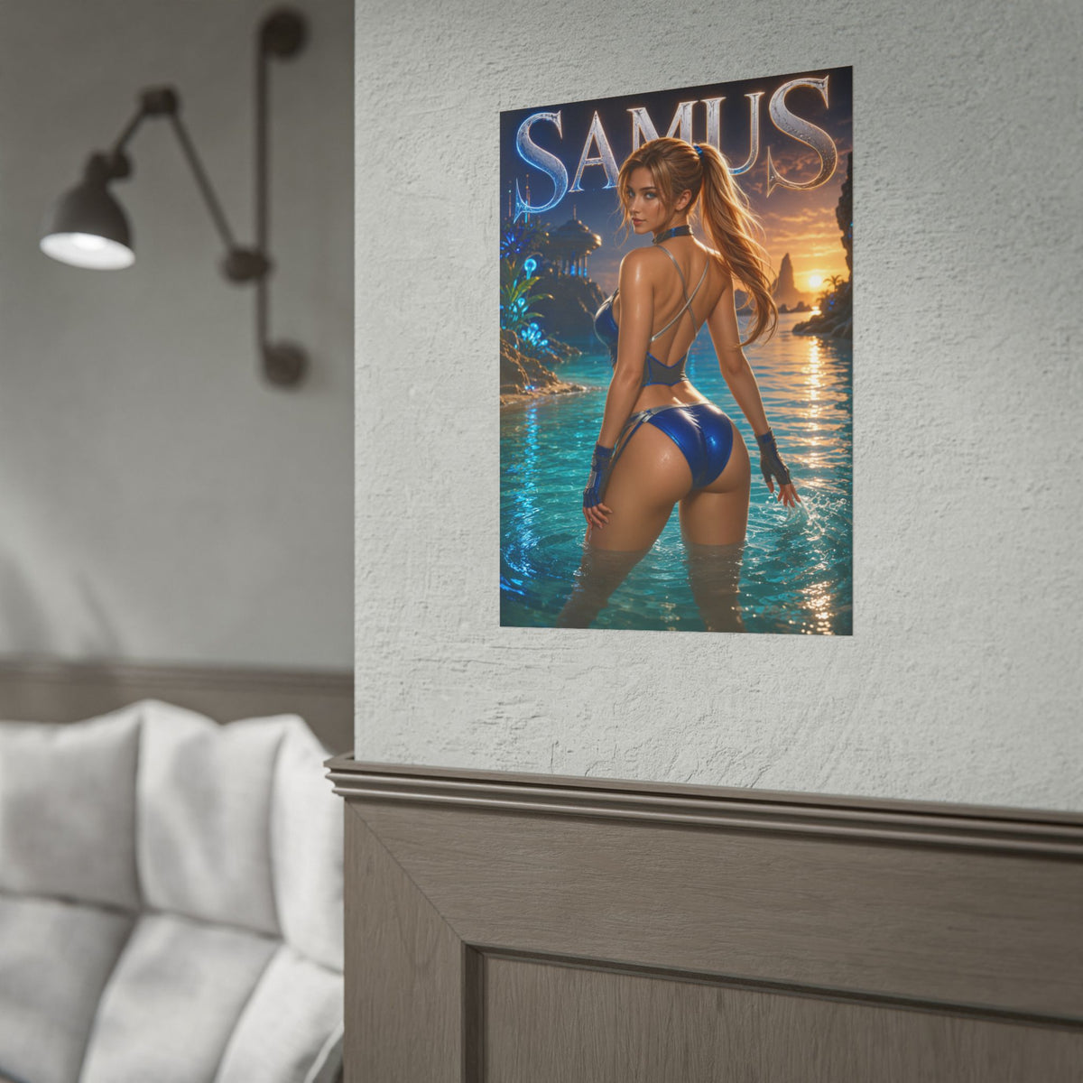 Game Room Decor Samus Wall Art Poster Collectible Character Print