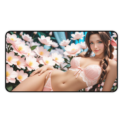 Килимок для столу Aerith Gainsborough, килимок для миші у фентезійних RPG-іграх, елегантний настільний комплект для дівчини-геймерки