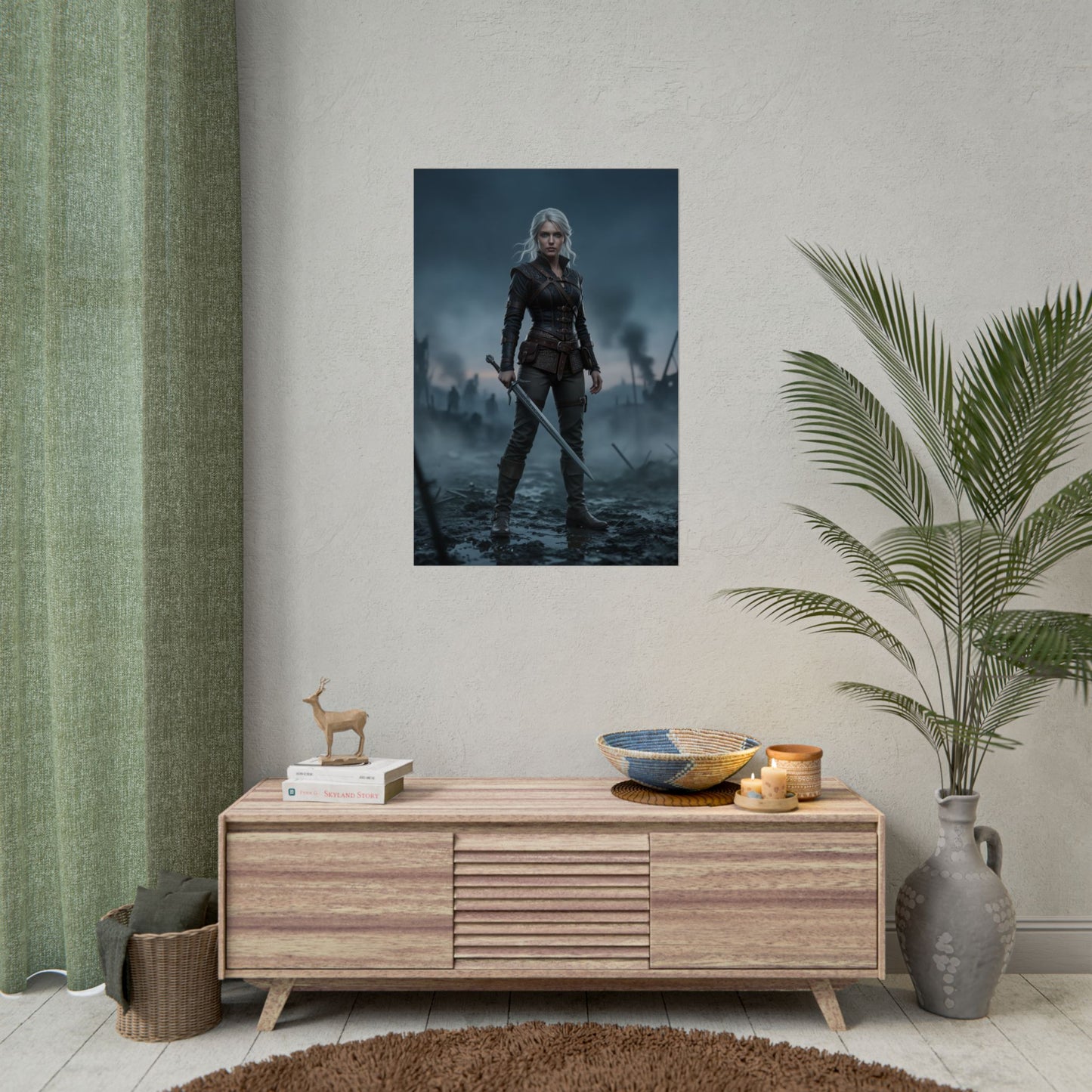 Ciri Poster The Witcher Wall Art Print Fantasy Gaming Decor
