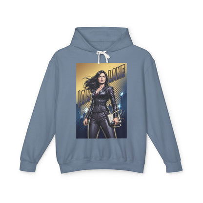 Lois Lane Hoodie | DC Comics Hoodie | Fearless Reporter Pullover - blue streetwear hoodie featuring Lois Lane graphic, soft 100% ring-spun cotton