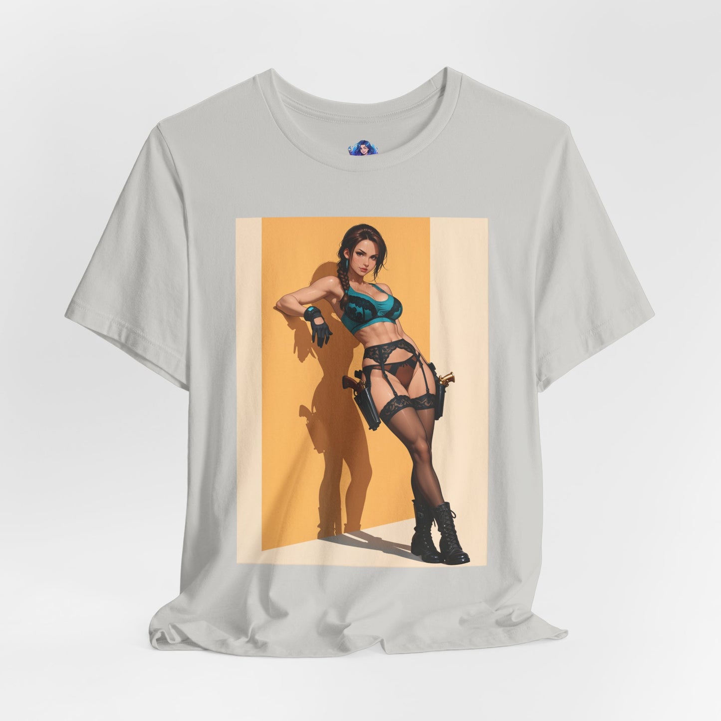 Lara Croft Grafik-T-Shirt | Tomb Raider T-Shirt für Otaku &amp; Gaming-Fans | Sexy Entdecker-Shirt