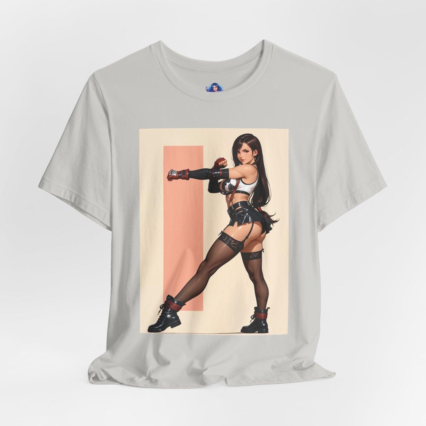 Tifa Lockhart Grafik-T-Shirt | Final Fantasy VII T-Shirt für Otaku- und Gamer-Fans | Sexy Heldinnen-Shirt