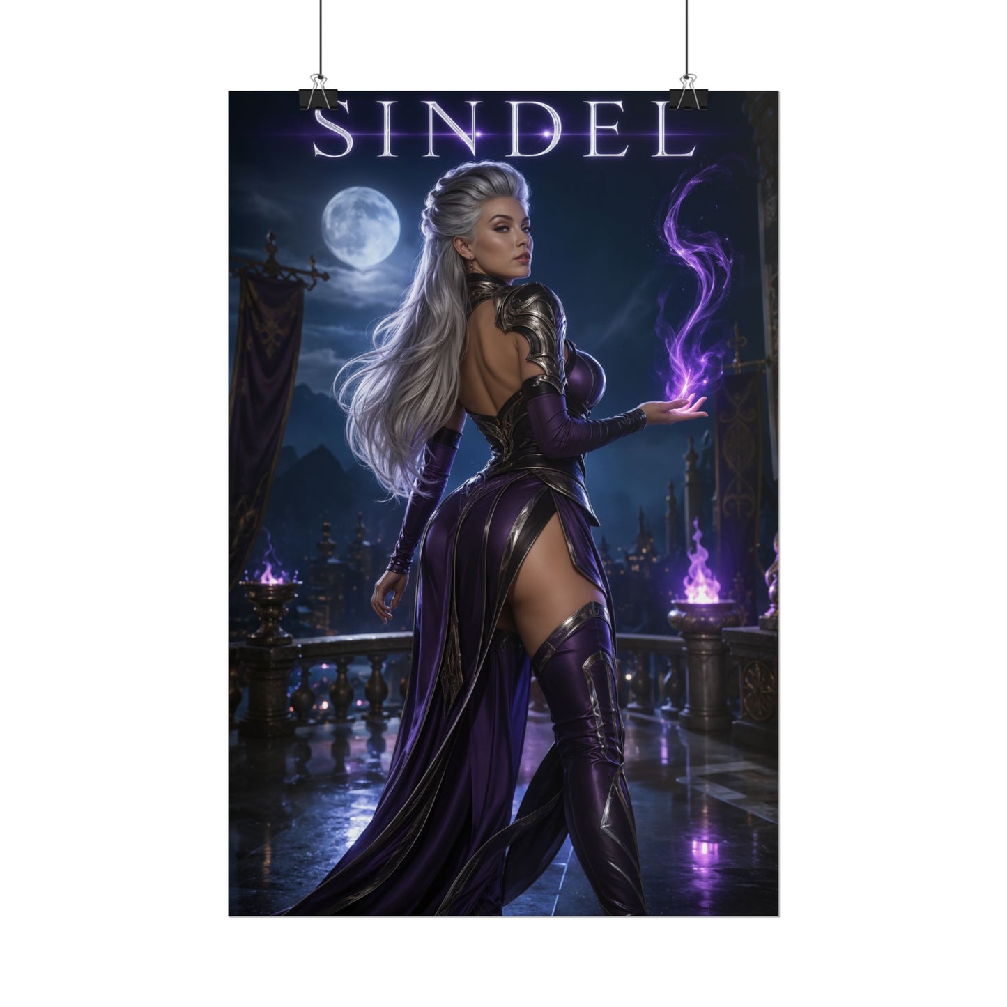 Mortal Kombat Sindel Poster Edenian Queen Wall Art Print Decor