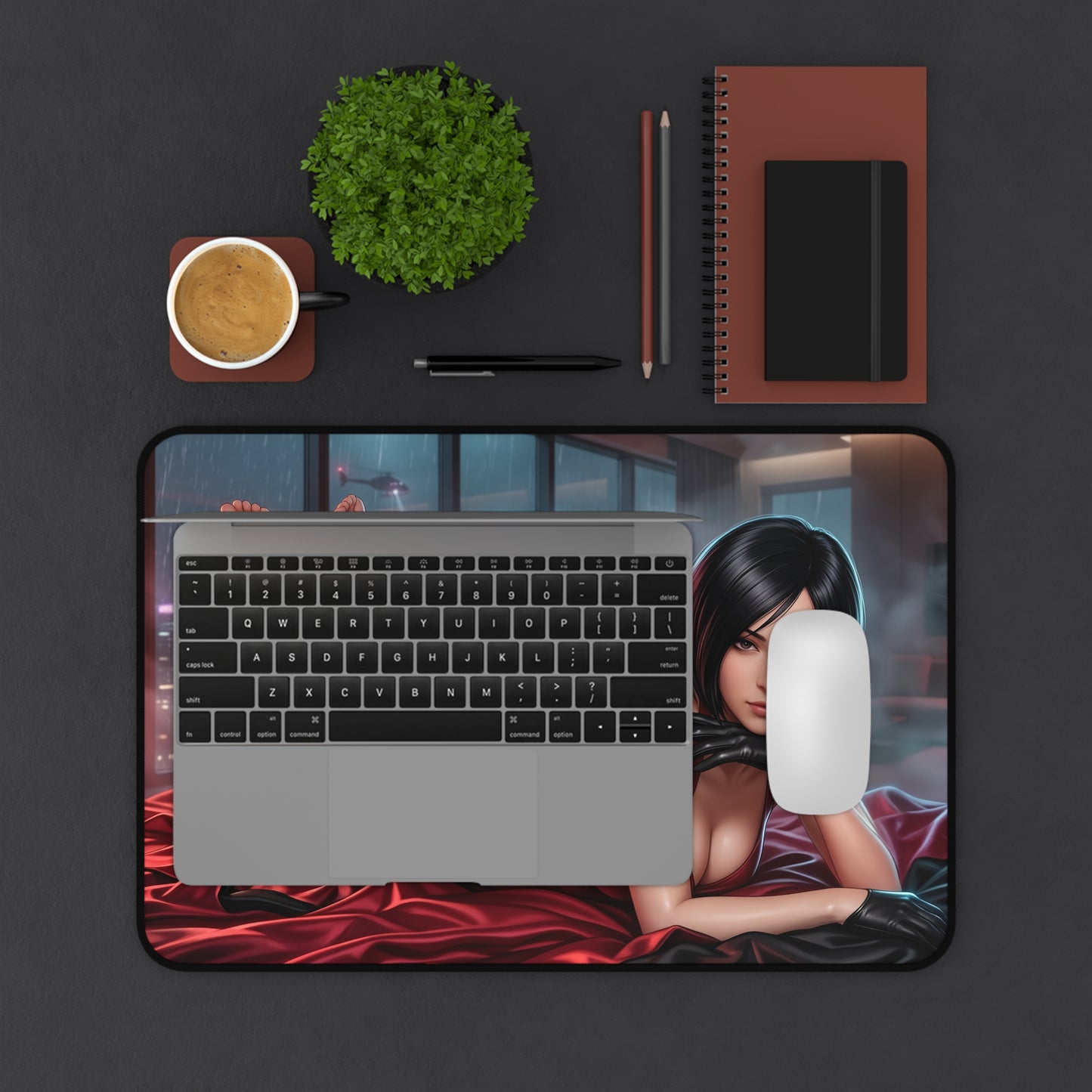 Resident Evil Mouse Pad, Ada Wong Desk Mat, Gamer Gift XXL