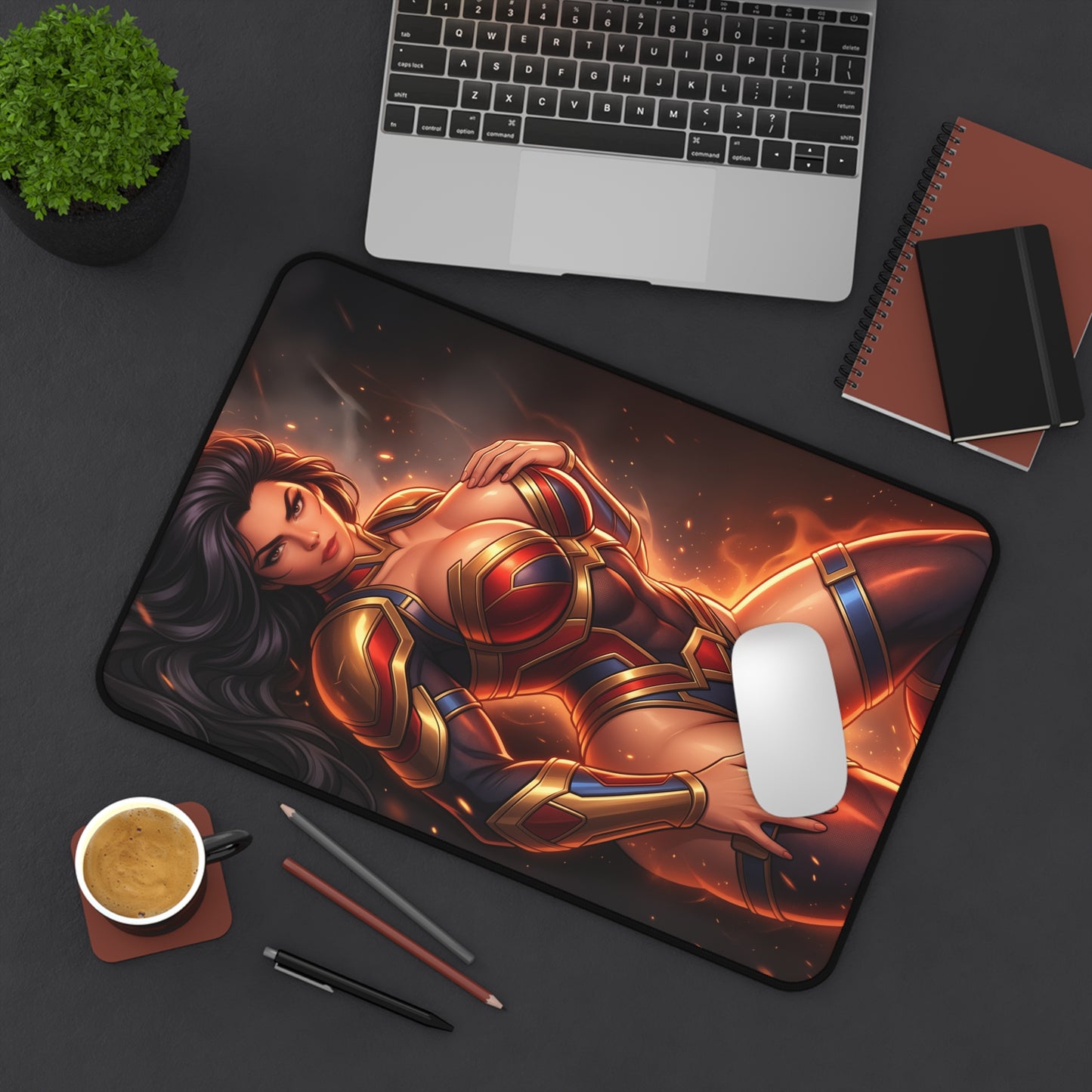 DC Comics Mouse Pad, Big Barda Desk Mat, Gamer Gift XXL