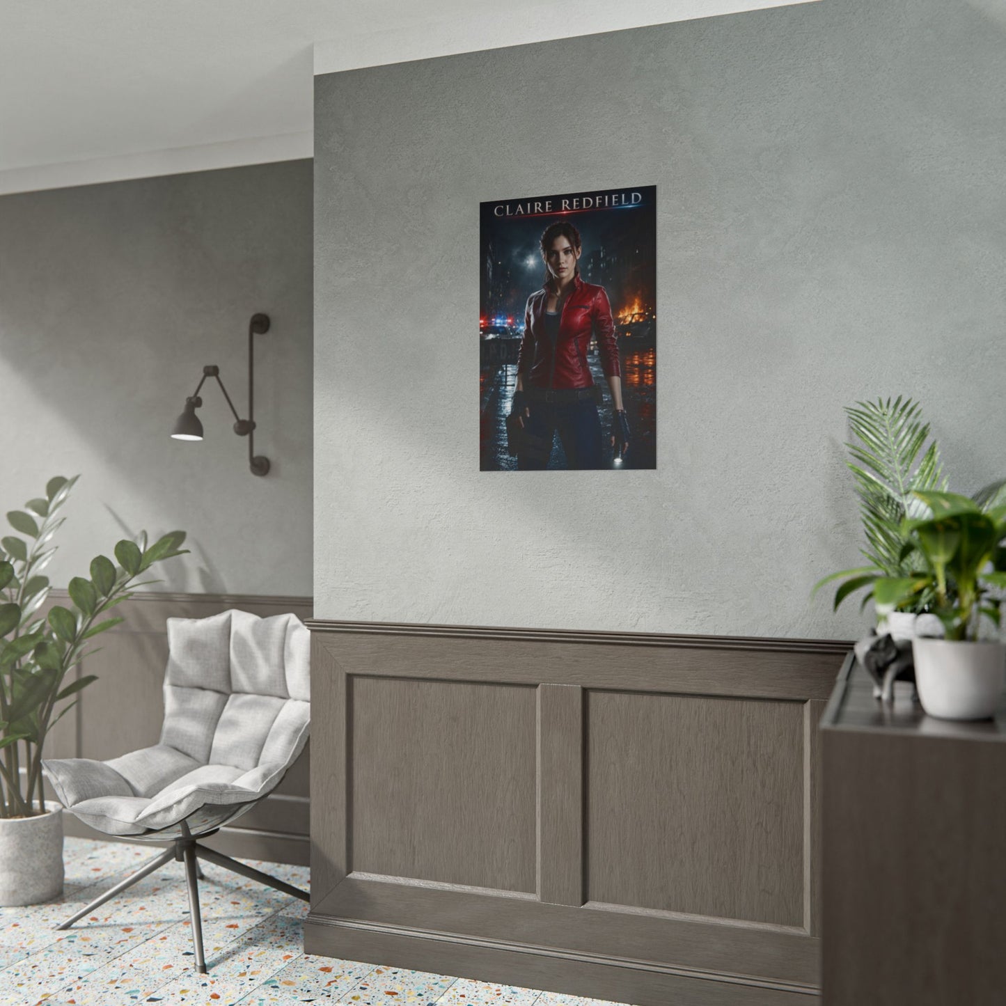 Claire Redfield Resident Evil Collectible Poster Gaming Wall Art