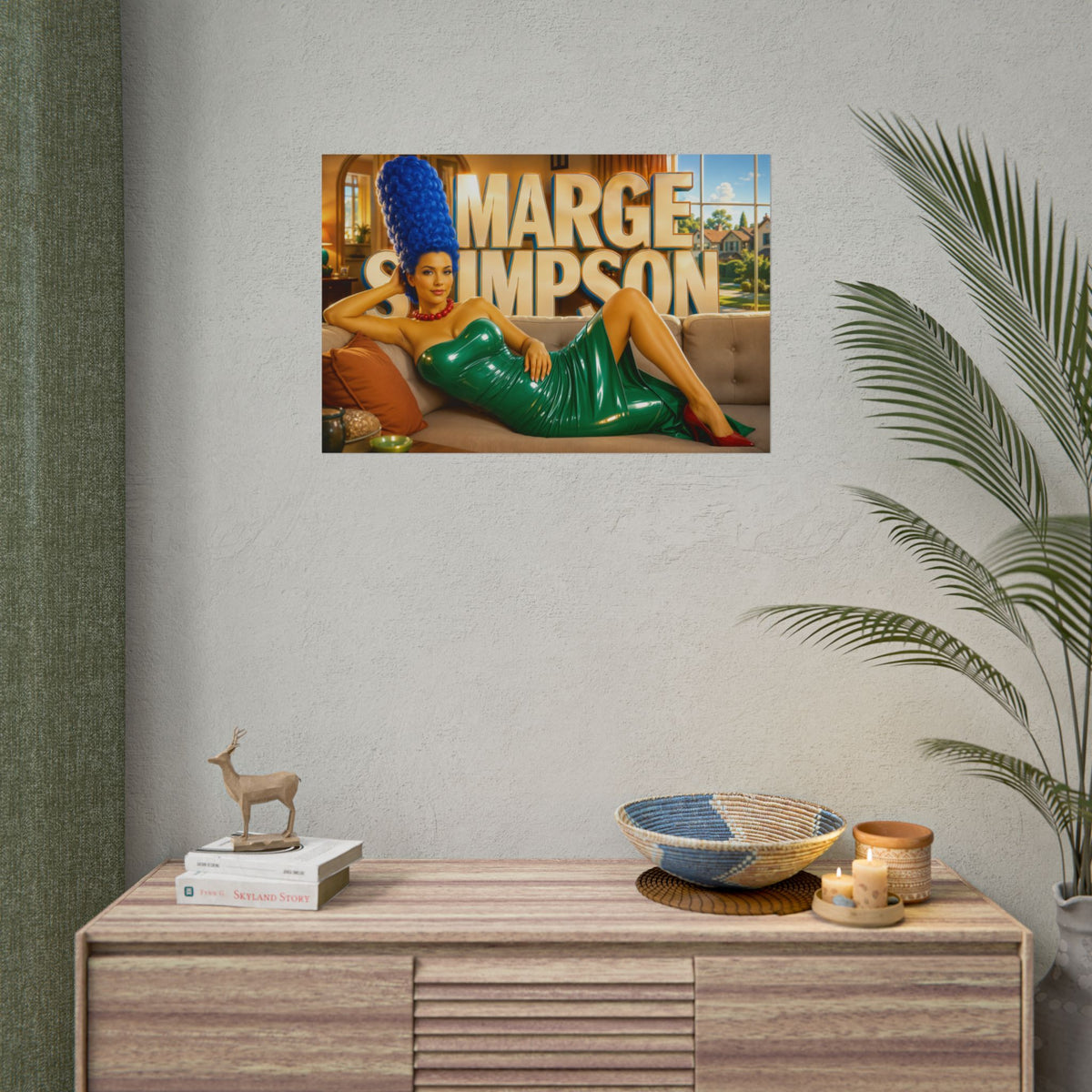 Marge Simpson The Simpsons Poster Cartoon Wall Art Room Decor Collectible Print
