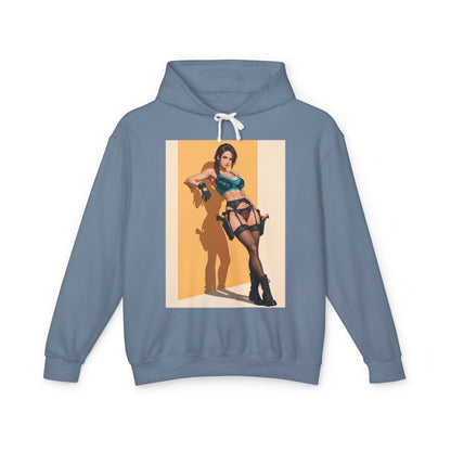 Худі з Ларою Крофт | Худі з виживанням у розкрадачці гробниць | Пуловер з аніме-воїном-дослідником