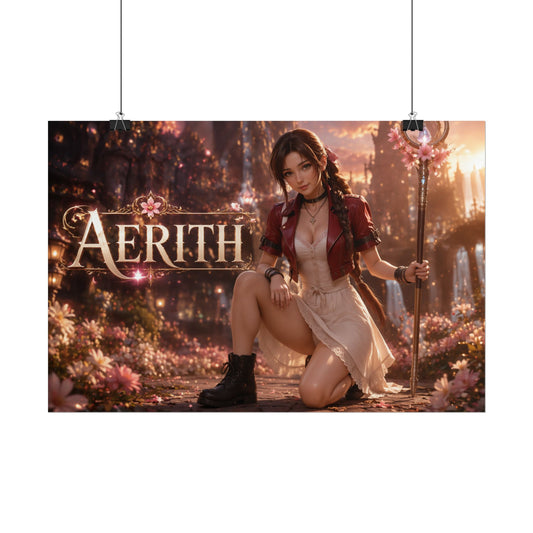 Fantasy Wall Art Aerith Gainsborough Poster Room Decor Collector Gift Art Print