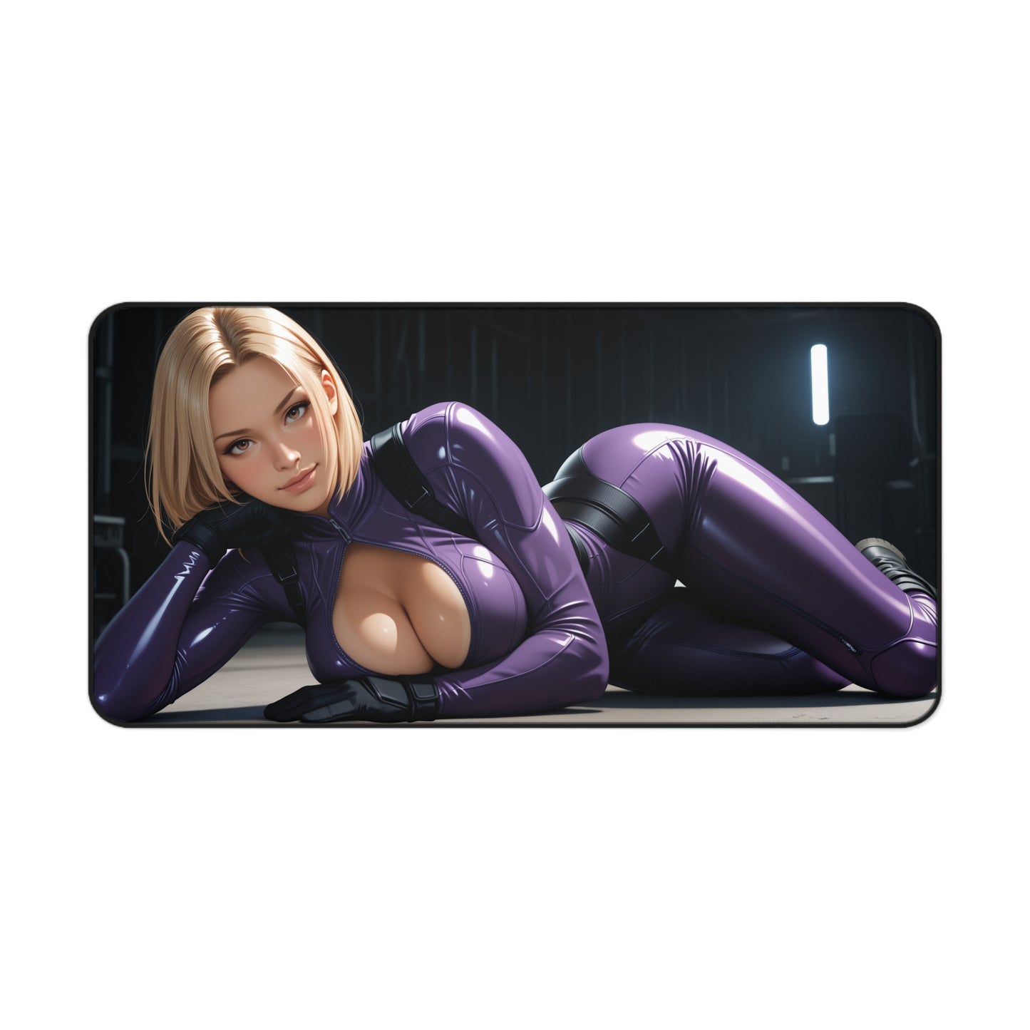 Nina Williams Desk Mat, Tekken Heroine Mouse Pad, Fighter Girl Gaming Desk Setup