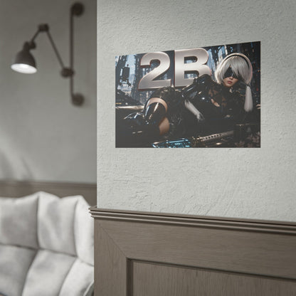 2B NieR Wall Art Poster Gaming Decor Collectible Gamer Gift Collectible Print