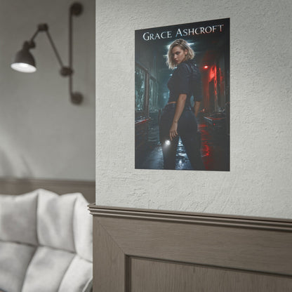Grace Ashcroft Poster, Survival Horror Wall Art, Gaming Print Decor