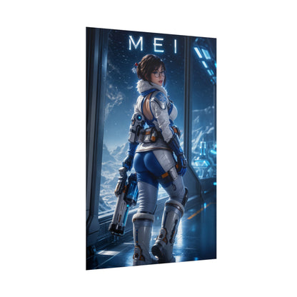 Mei Blizzard Overwatch Poster Gaming Wall Art Print Decor