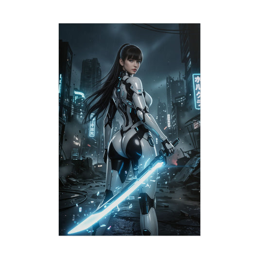 EVE Stellar Blade Poster, Stellar Blade Wall Art Print, Sci Fi Action Girl Decor, Gaming Room Wall Art, Gamer Gift