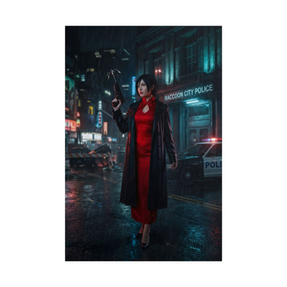 Ada Wong Poster – Iconic Action Heroine Wall Art for Gamer Room Decor