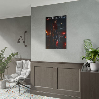 Claire Redfield Resident Evil 2 Remake Poster Wall Art Print