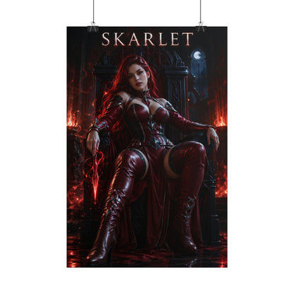 Skarlet MK Poster Mortal Kombat Gaming Wall Art Print Decor