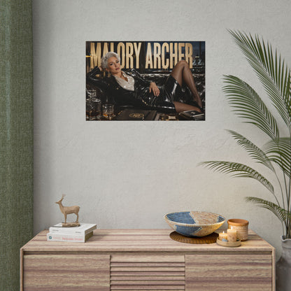 Malory Archer Archer Poster Cartoon Wall Art Room Decor Collectible Print
