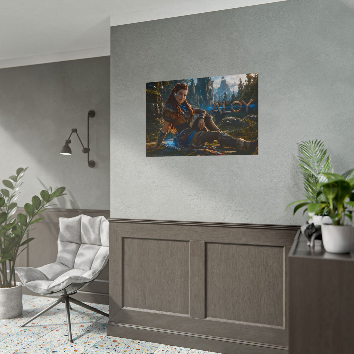 Gaming Wall Art Aloy Horizon Poster Game Room Decor Gamer Gift Art Print