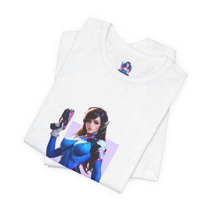 D.Va-T-Shirt | Overwatch-Gamer-Girl-Shirt für Otakus und E-Sport-Fans | Süßes Waifu-Shirt