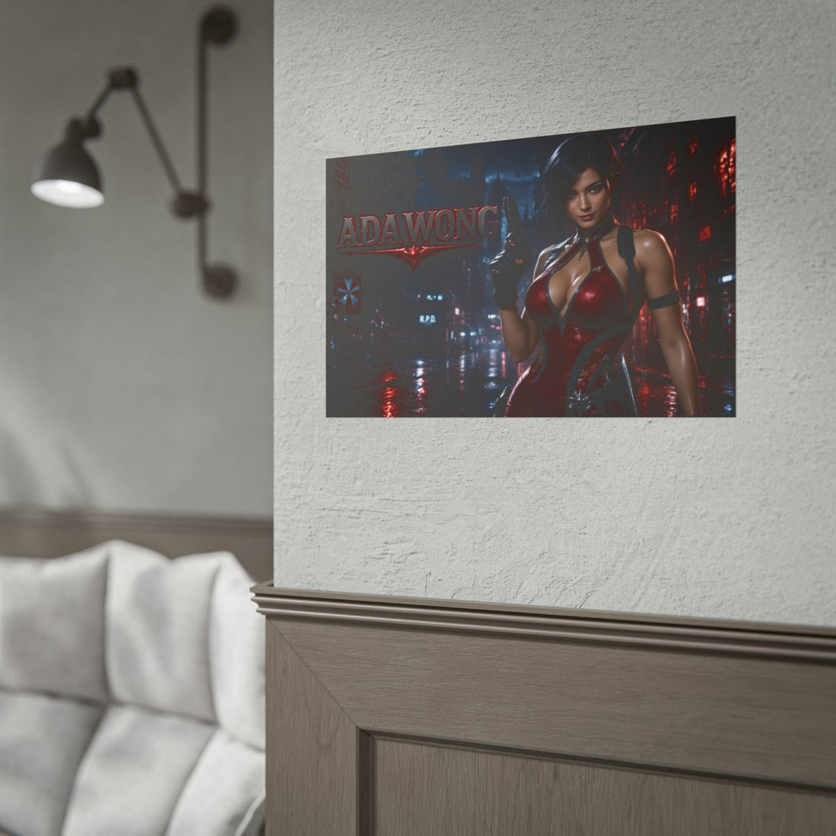 Gaming Wall Art Ada Wong Poster Game Room Decor Gamer Gift Art Print