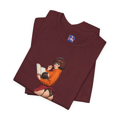 Velma-T-Shirt | Smartes Geek-Girl-Shirt für Fans &amp; Sammler | Süßes Shirt für die geheimnisvolle Heldin