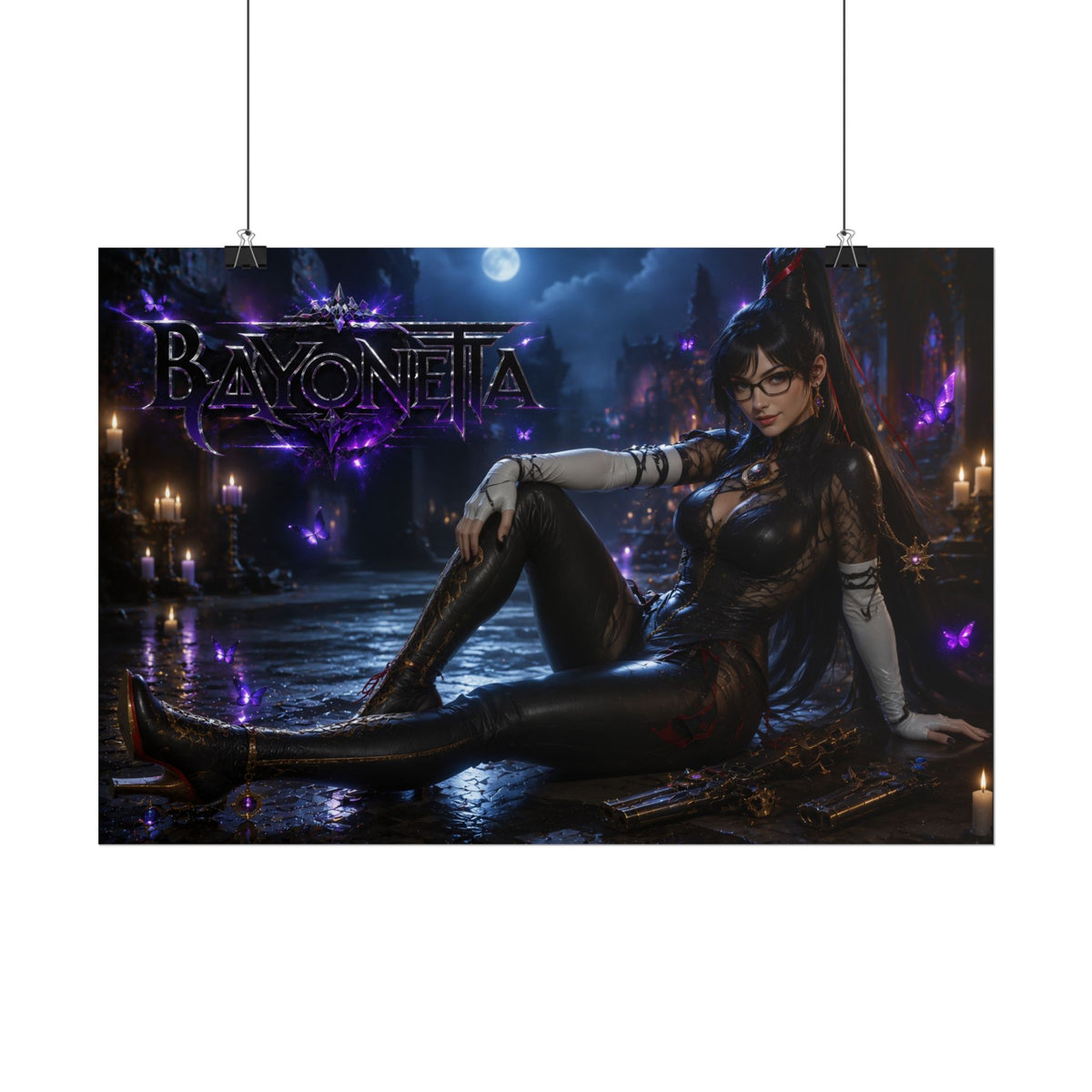 Bayonetta Character Poster Gaming Setup Wall Decor Collector Print
