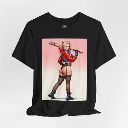 Harley Quinn T-Shirt | DC Comics Waifu-Shirt für Gamer &amp; Fans | Sexy Clown-Girl-Shirt
