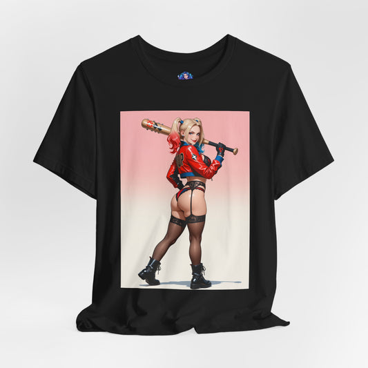 Harley Quinn T-Shirt | DC Comics Waifu-Shirt für Gamer &amp; Fans | Sexy Clown-Girl-Shirt