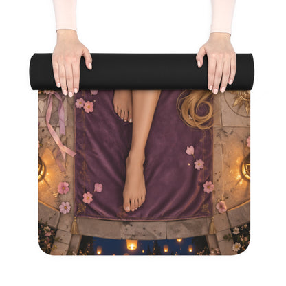 Rapunzel Yoga Mat Microfiber Suede Fitness Stretching Pilates