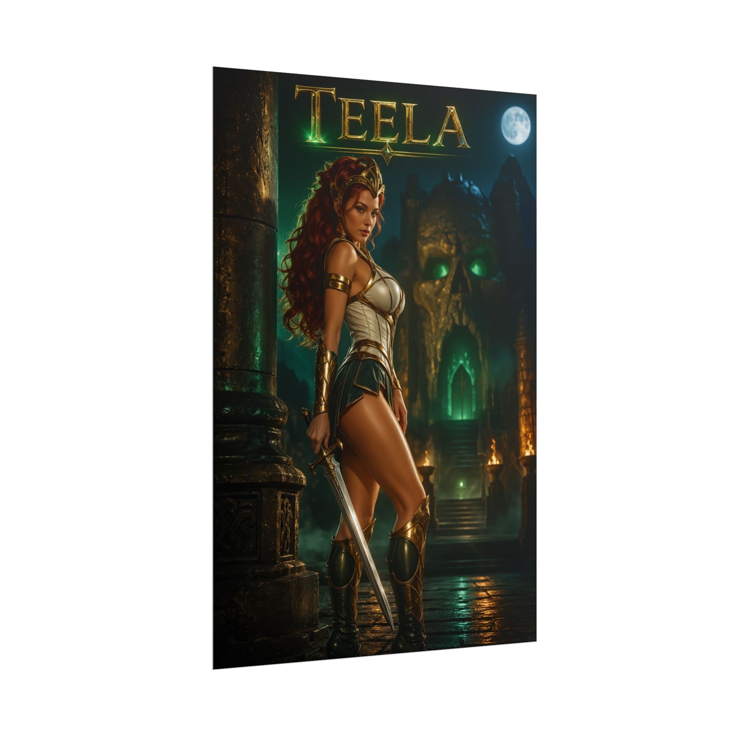 Teela Masters of the Universe Poster MOTU Wall Art Print