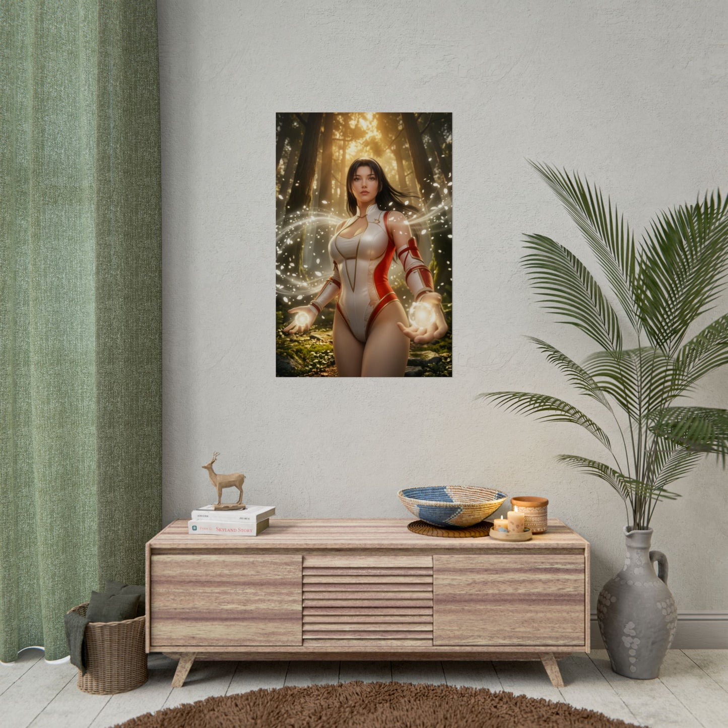 Jun Kazama Tekken Poster, Tekken Wall Art Print, Martial Artist Girl Decor, Fighting Game Wall Art, Gamer Gift