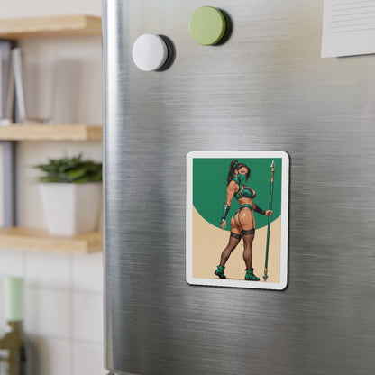 Нефритовий магніт – магніт на холодильник із зображенням дівчини з аніме Mortal Kombat, декор із зображенням бійця ніндзя